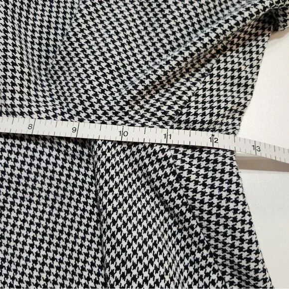 Lauren Ralph Lauren Black White Houndstooth Ankle Pants Career Dark Academia 14 - Picture 11 of 12